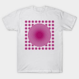 Pink Sphere Pattern T-Shirt